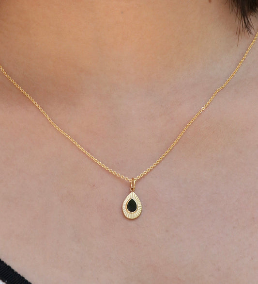 Dainty Black Onyx Necklace