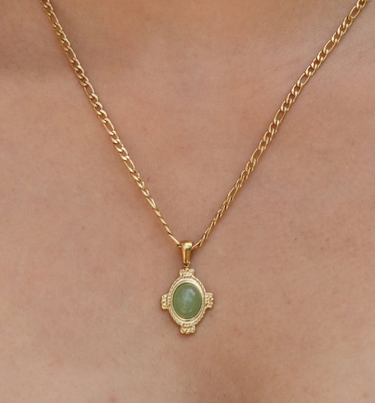 Natural Aventurine Goddess Necklace