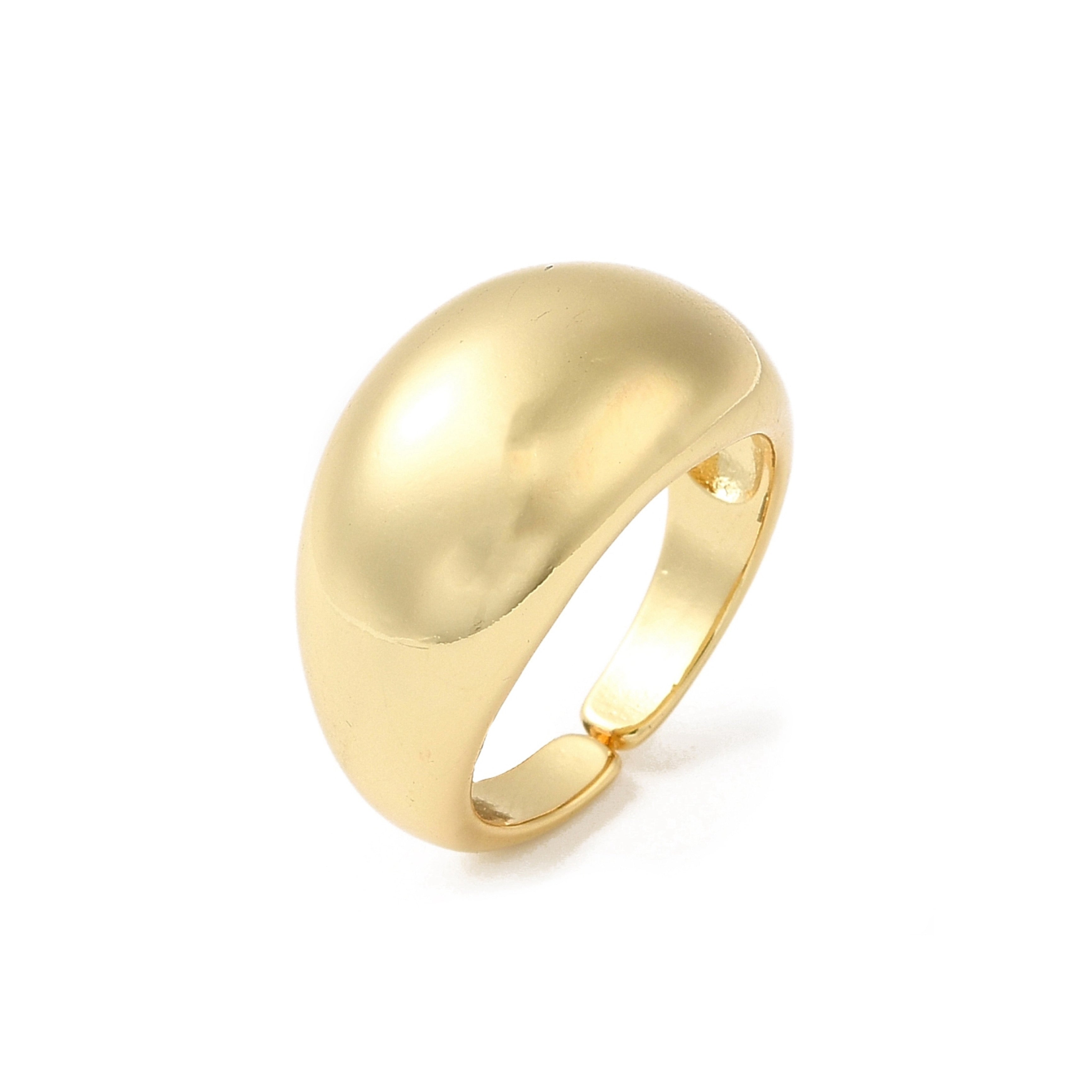 10k Solid Gold Dome Ring – Azil Boutique