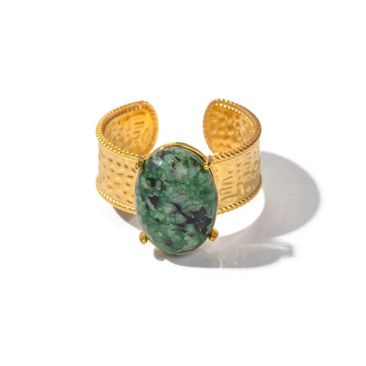 African Turquoise Stone Ring