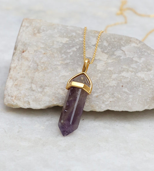 Amethyst Double Terminated Necklace