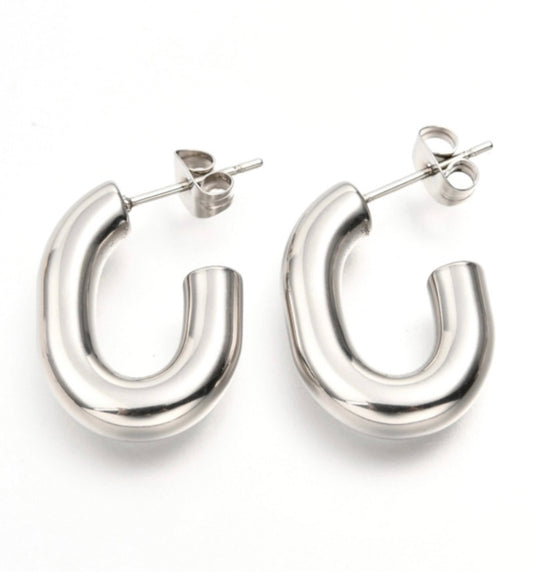 Open Oval Earrings