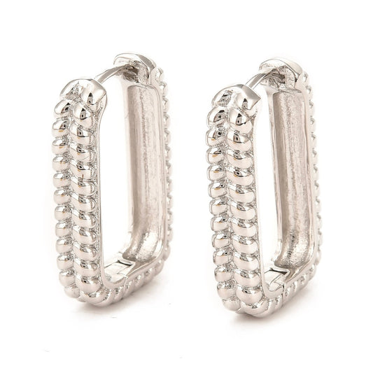 Platinum Pattern Hoops